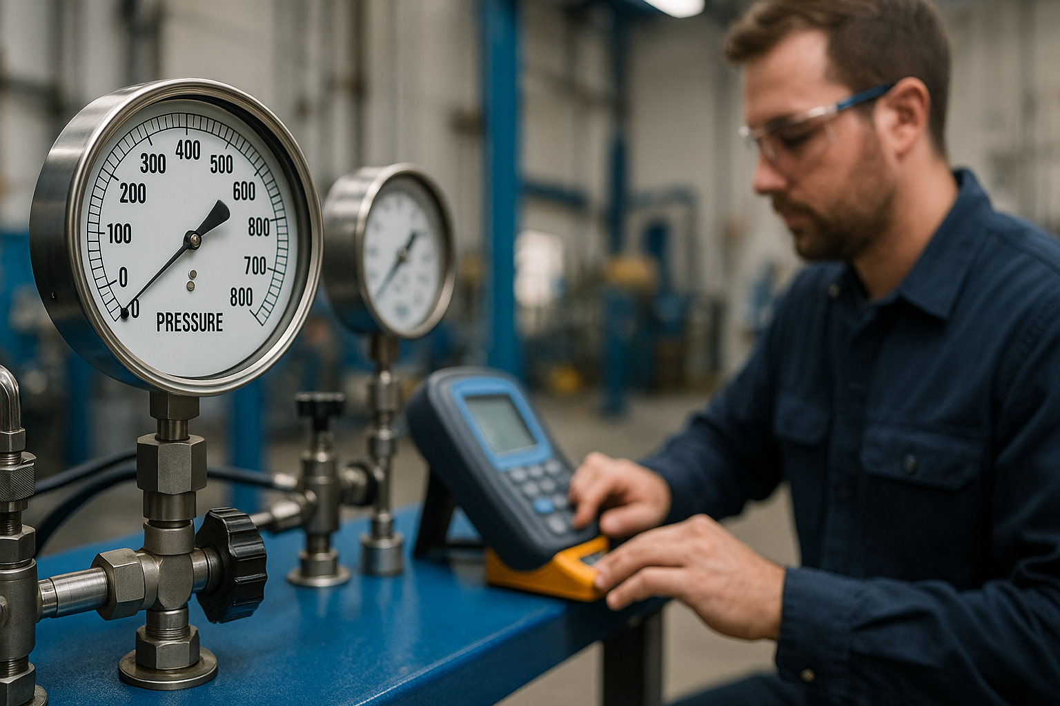 Calibração em Equipamentos de Pressão
